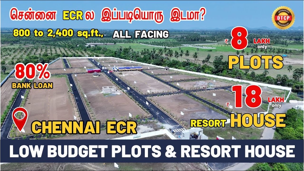 Plots for sale in ECR Chennai | Low budget plots in Chennai | plots for sale in Mahabalipuram ECR