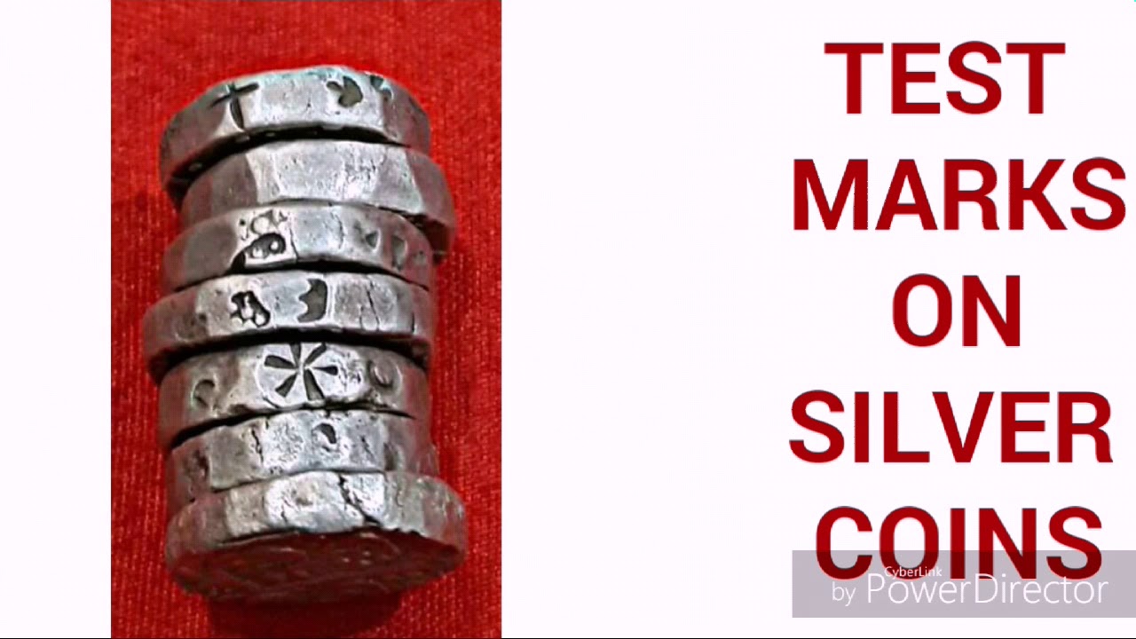 Test Marks On Indian Princely State Coins.