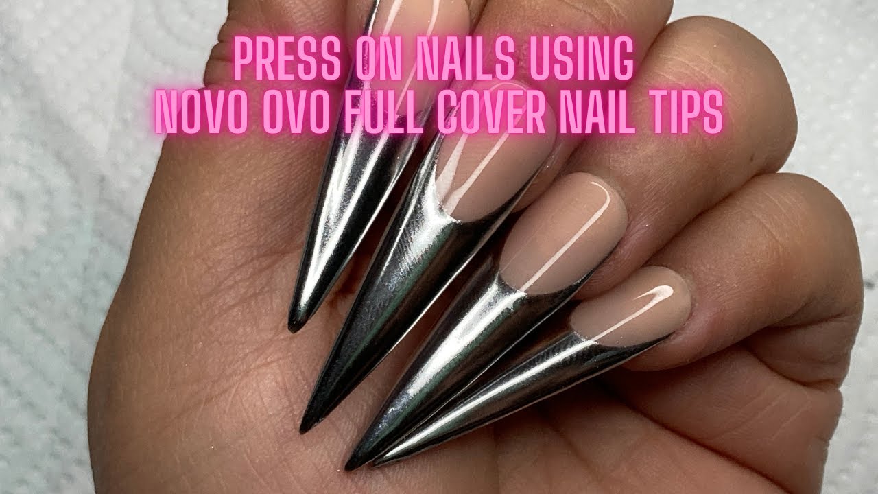 MAKE PRESS ON NAILS WITH ME USING NOVO OVO FULL COVER NAIL TIPS