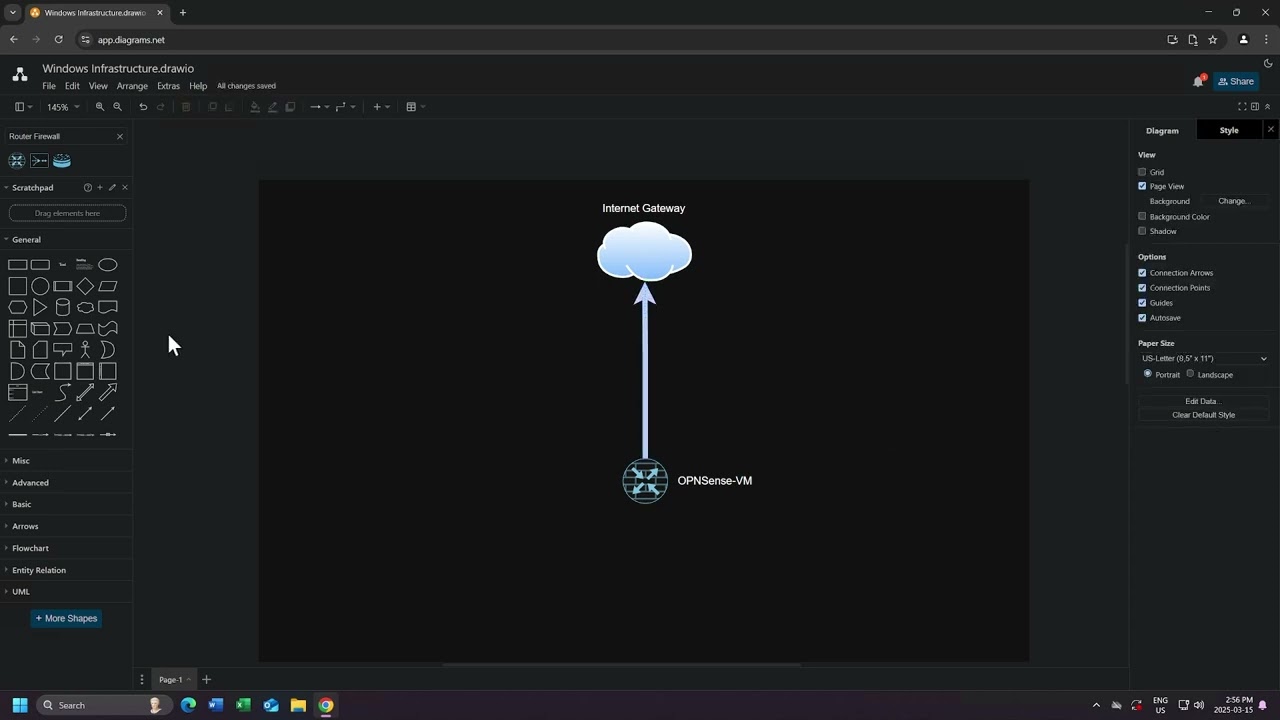 Creating a Network Diagram using Draw.io