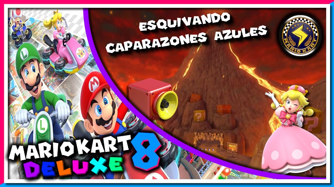 ¡Una ¿Princesa? en el Volcán! | 🏎️Mario Kart 8 Deluxe🏍️ | Copa Centella