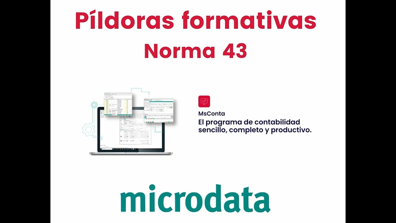 Cómo tratar un fichero de la Norma 43 en MsConta - Microdata Software