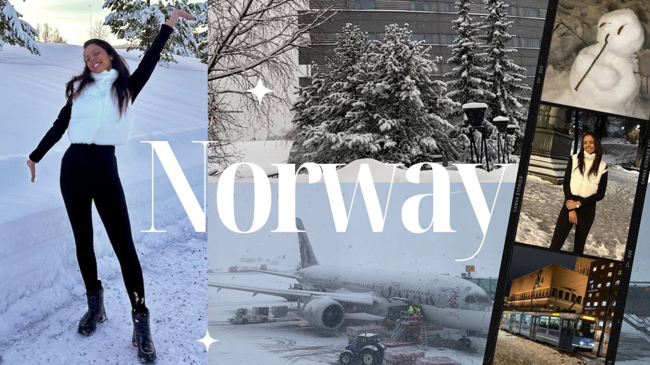 Norway 🇳🇴 | First Time Seeing Snow ☃️🌨️❄️ | සිංහල Vlog