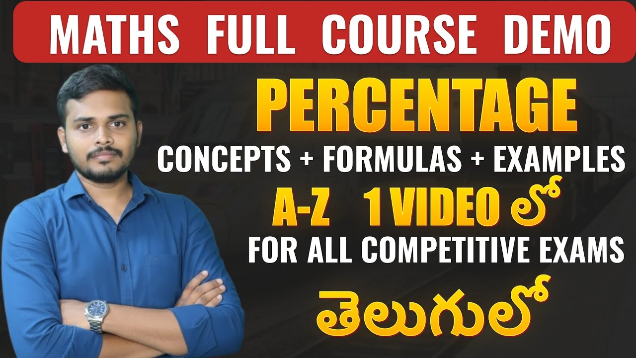 Percentage Chapter Full Course Demo #studywithprasad