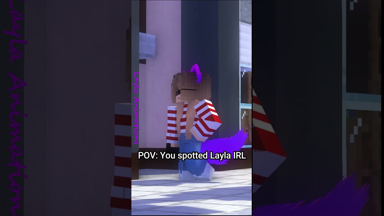 POV: You spotted Layla IRL  #minecraft #mcyt #short #pov #helpmemakethismakesense