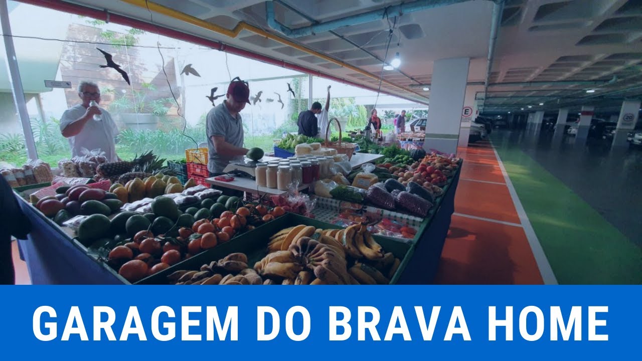 Quase me perdi na maior garagem que j&aacute; vi, no Brava Home Resort.