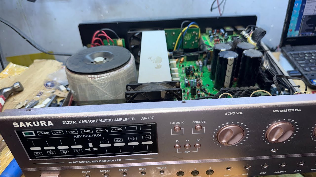 SAKURA AV737 AMPLIFIER MAHINA ISANG CHANNEL TIPS KUNG PAANU AYUSIN