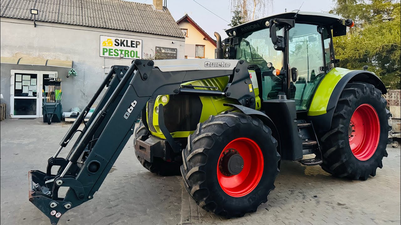 Claas Arion 620, 150 KM 6 cylindr&oacute;w JOHN DEERE, ładowacz czołowy QUICKE Q66, zaczepy, pneumatyka
