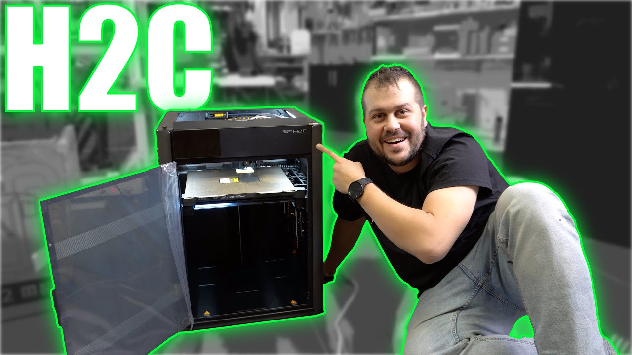 Bambu Lab H2C - Vybalení/Unboxing, Nastavení a Tisk - Česky