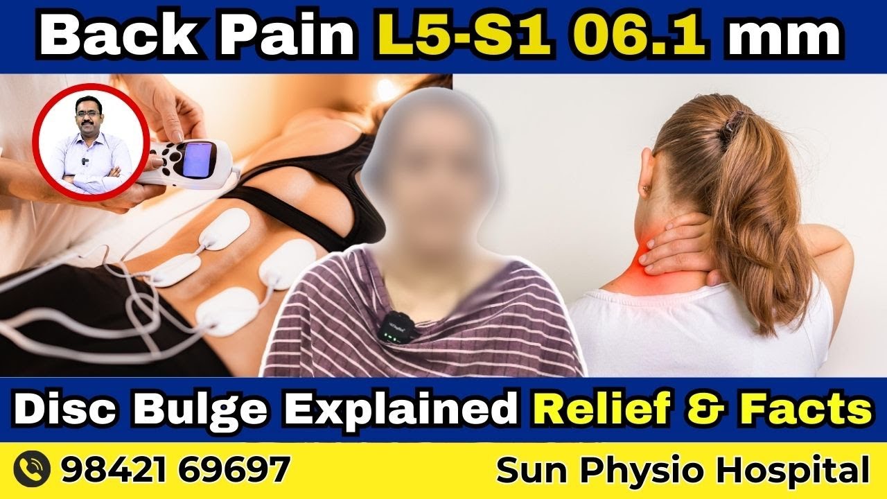 L5-S1 Disc Bulge Sciatica spinal decompression Fast Back Pain Relief & Home Exercises  | Sun Physio