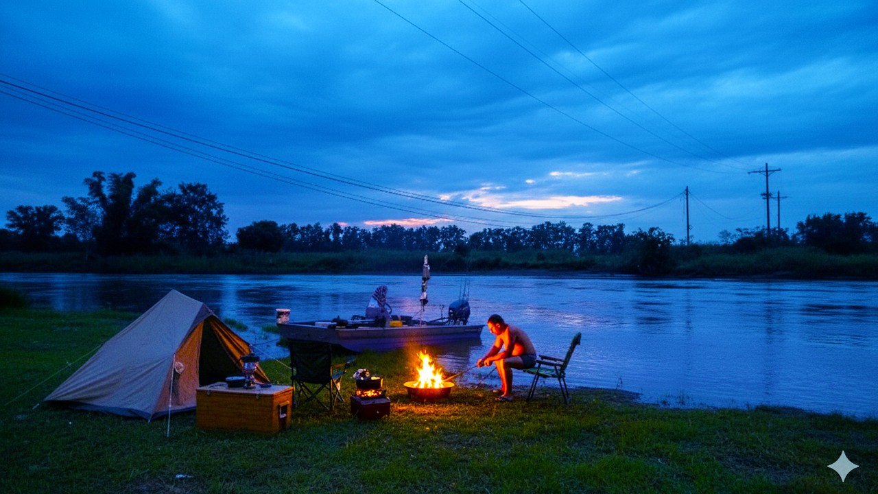 ตกปลากดครั้งแรกต้นแม่น้ำปิง เหนือสุดเท่าที่เคยไป เกือบกลับไม่ได้ PNU FISHING