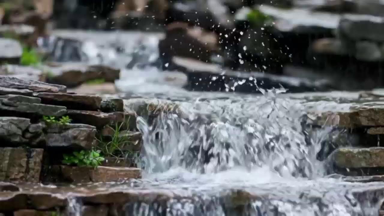 Crystal Clear River ASMR | Relaxing Water Splashing Sounds for Deep Sleep & Study