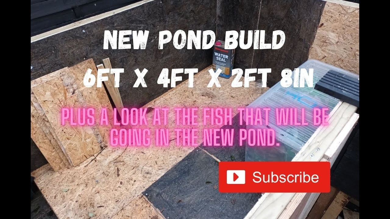 New Pond 6ft x 4ft x 2ft 8in.