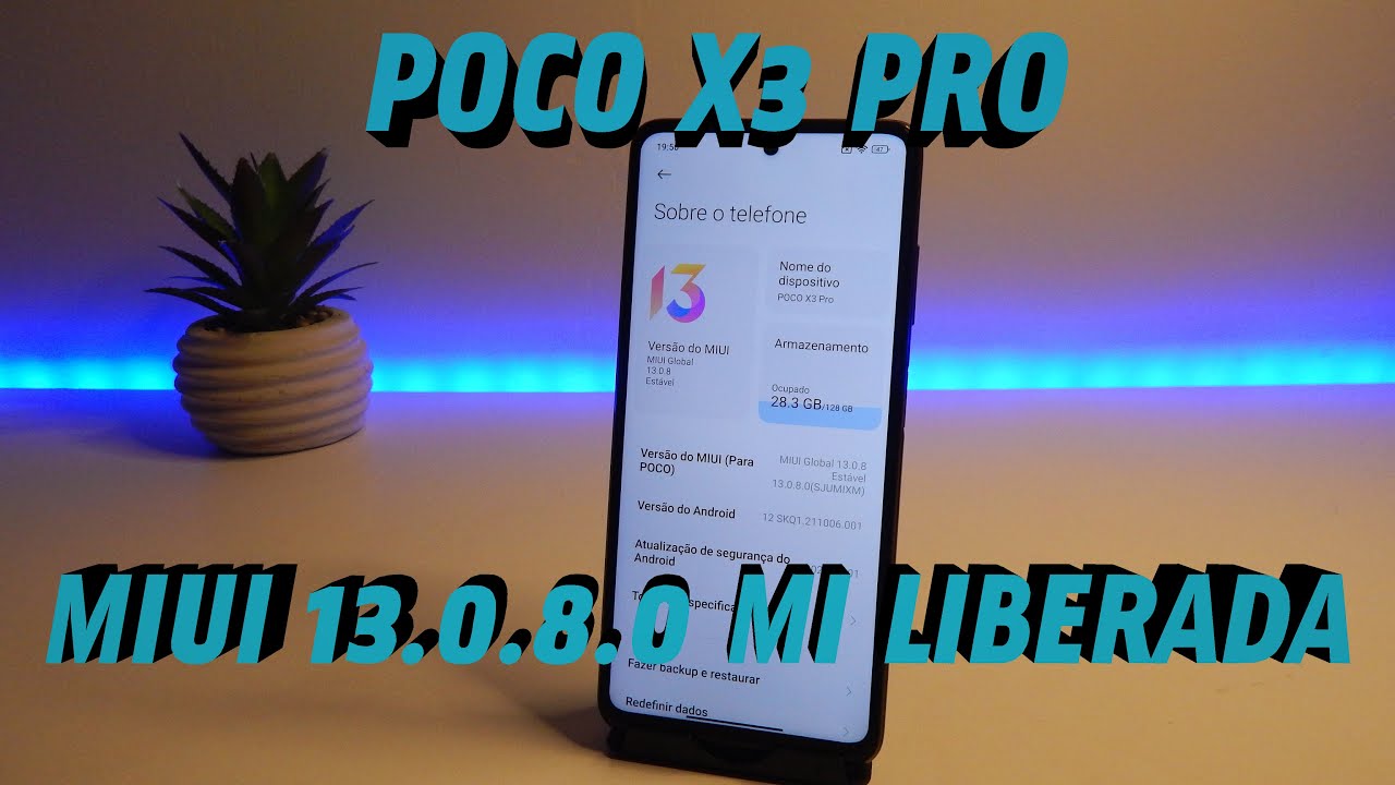 ATUALIZAÇÃO LIBERADA POCO X3 PRO MIUI 13.0.8.0 GLOBAL ESTÁVEL