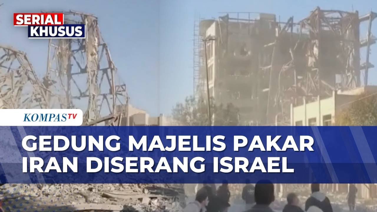 Tinggal Puing! Penampakan Gedung Majelis Pakar Iran di Qom Hancur Dihantam Serangan Israel