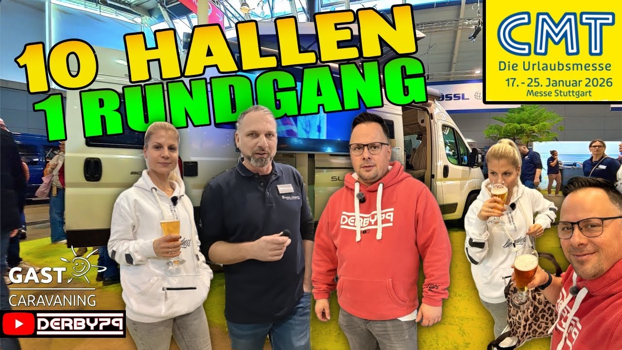 🏖️ CMT - STUTTGART | EINMAL KOMPLETT UM DIE MESSE BIS ZU GAST CARAVANING🗼