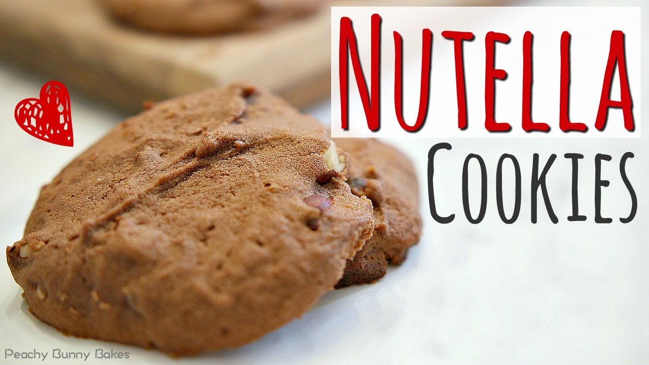 Soft-baked Nutella Cookies⎜朱古力榛子醬曲奇餅 [中文字幕]