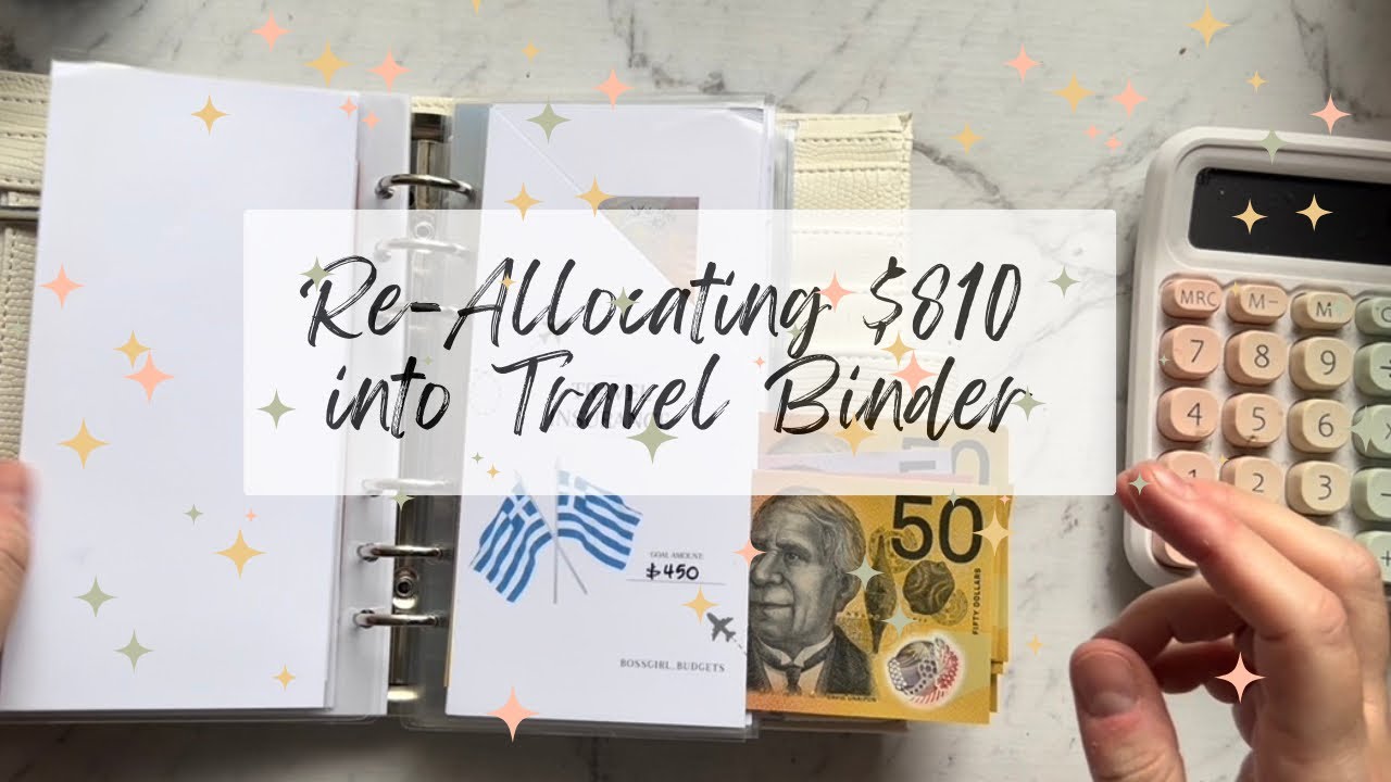 Let’s Re-Allocate $810 into Travel Binder | Saving for Greece 🇬🇷 & Italy 🇮🇹 2026 😆 Follow My Journey