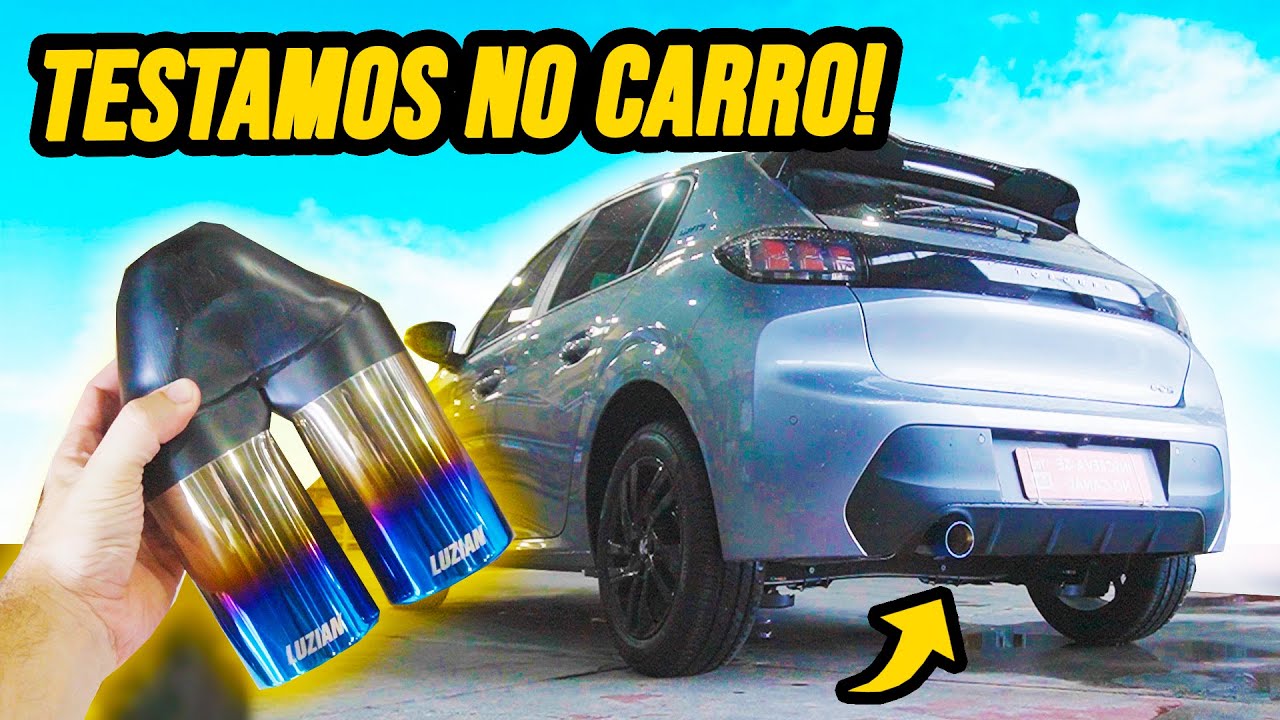 TESTANDO TODAS as PONTEIRAS LUZIAN no PEUGEOT 208 2024 NOVO