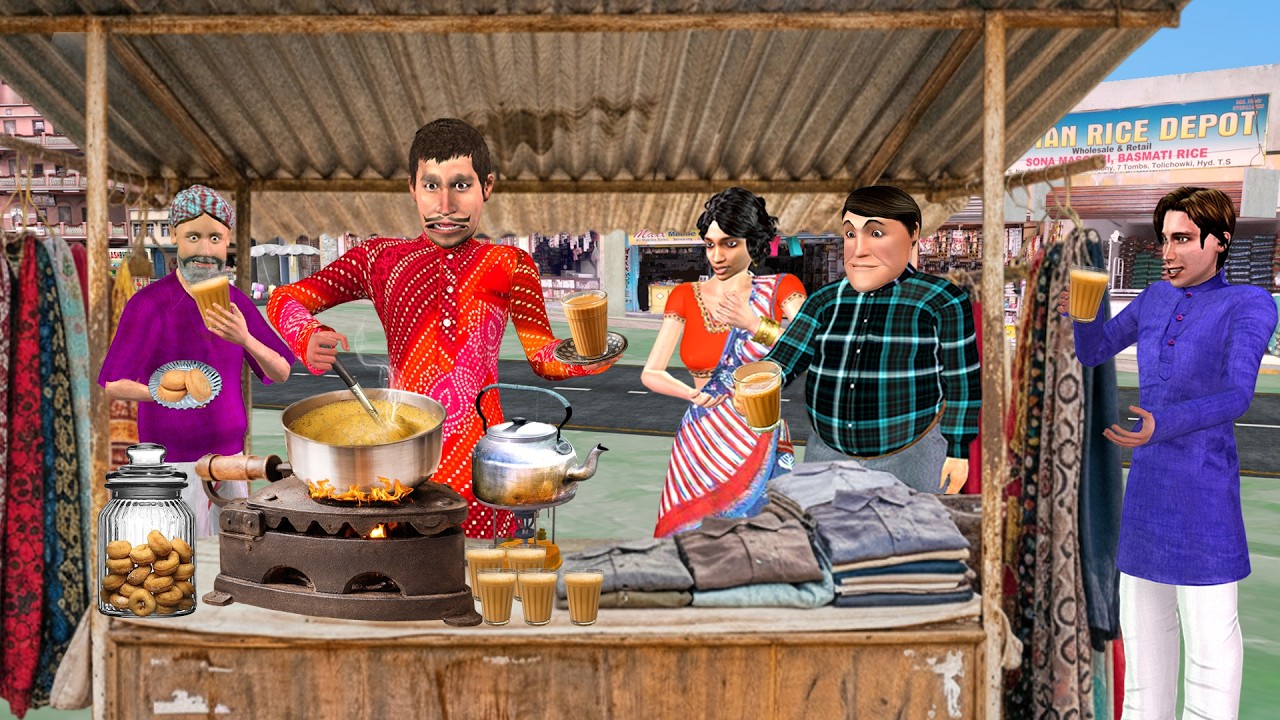 प्रेस पर बनाई चाय Tea on Steam Iron Hindi Kahaniya