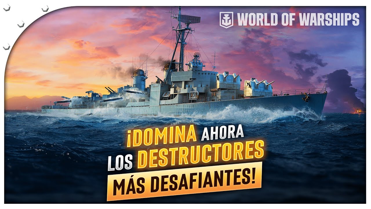 ¡Las LÍNEAS de DESTRUCTORES más DESAFIANTES para INVESTIGAR en WORLD OF WARSHIPS en 2024!