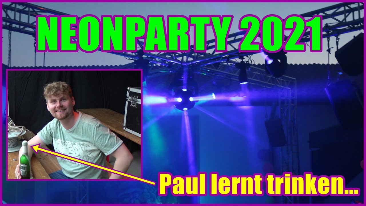 Aufbau für unsere Neonparty 🥳 - Schaffen wir es pünktlich?