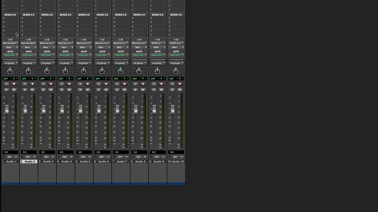 Pro Tools Guide: Tracks, Sends, Submixes, Click Tracks, Markers, Groups & I/O Configuration