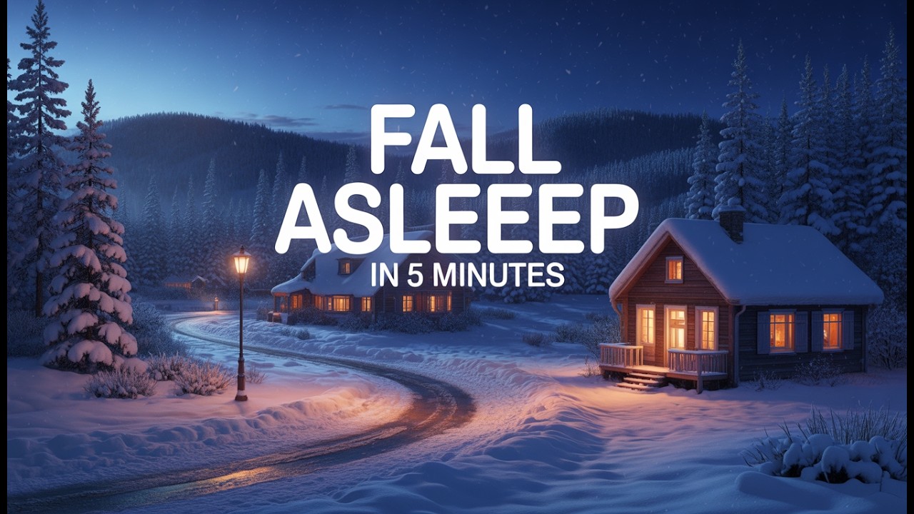 Fall Asleep in 5 Minutes ❄️ Deep Sleep Story | Snowy Night in a Cozy Small Town (Whisper Voice)