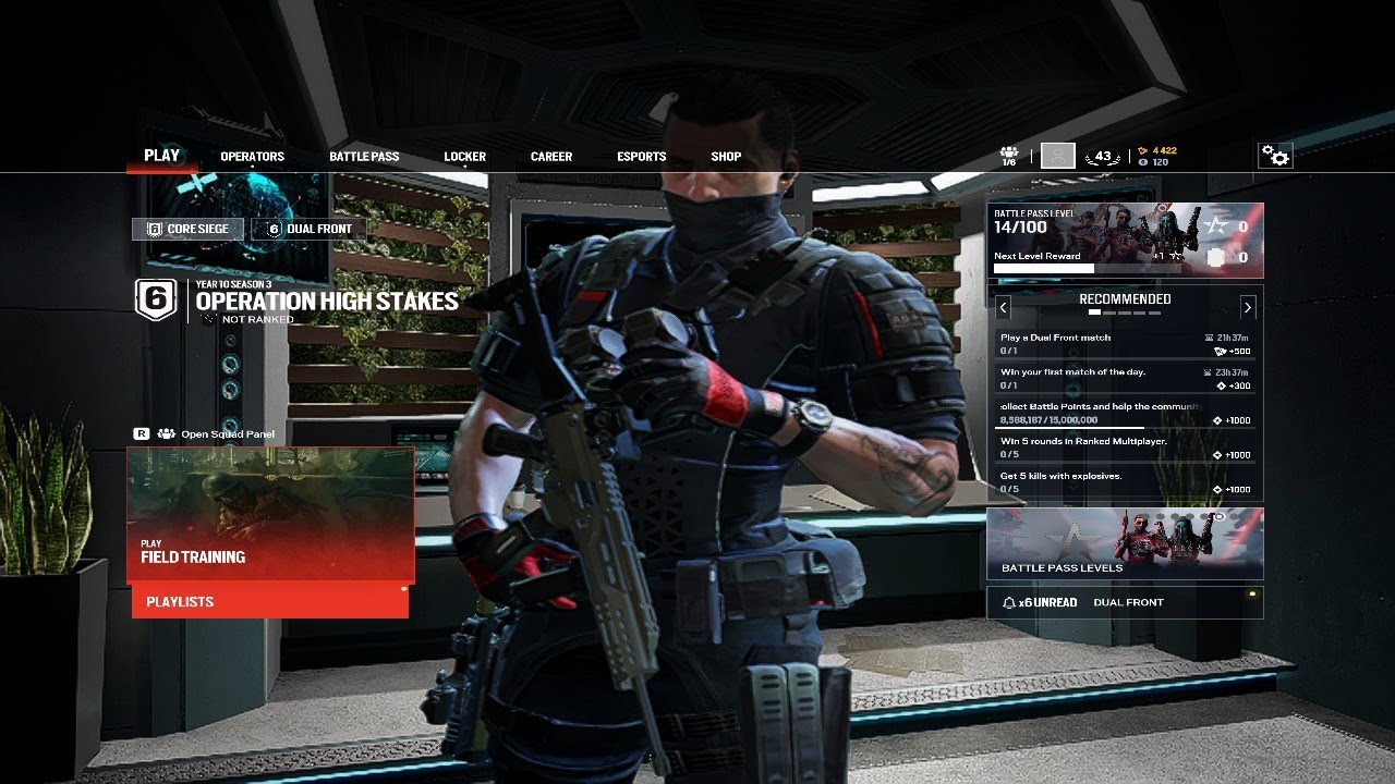 rainbow six, having fun doing 1v1s and ranked