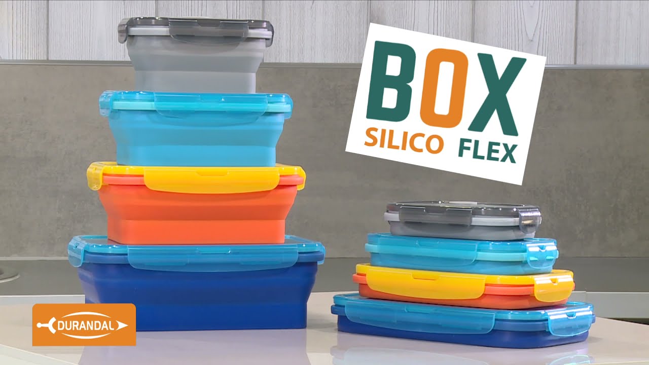 Boîtes de conservation en silicone hermétiques et rétractables Silico Flex de DURANDAL