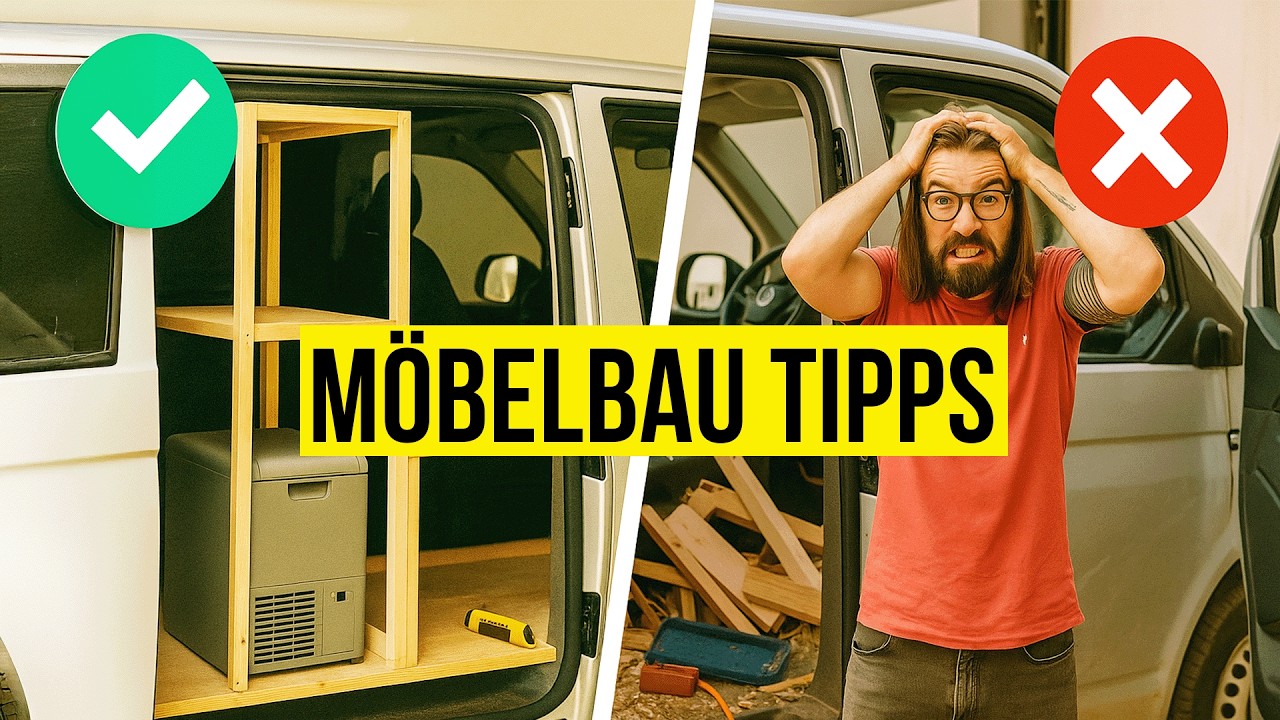 Vermeide diese FEHLER beim Camper Möbel Ausbau - besonders Punkt 4 kann teuer werden!