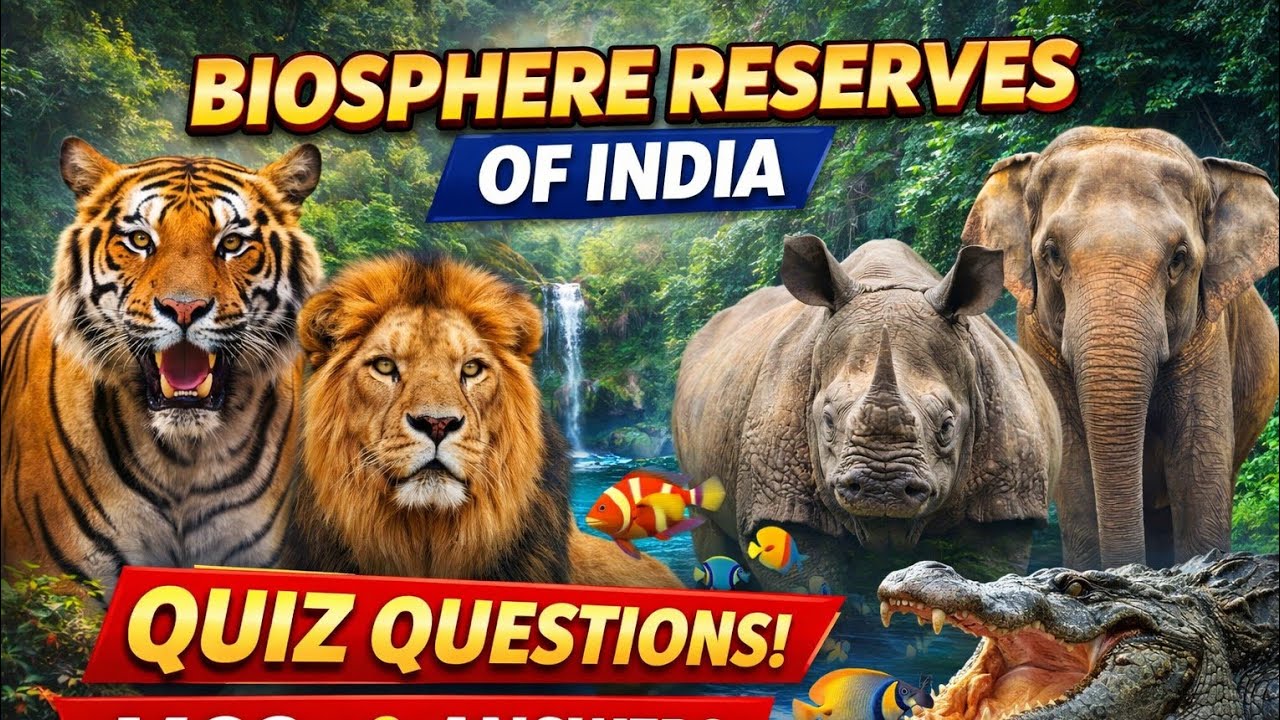 Test Your GK! Biosphere Reserves of India Quiz | MCQs for Exams