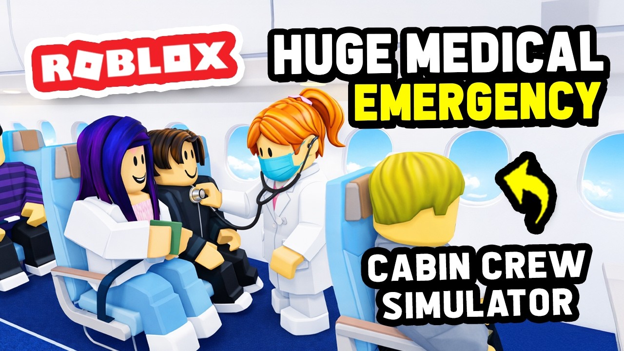 ОГРОМНАЯ МЕДИЦИНСКАЯ ЧРЕЗВЫЧАЙНАЯ СИТУАЦИЯ в Cabin Crew Simulator (Roblox)