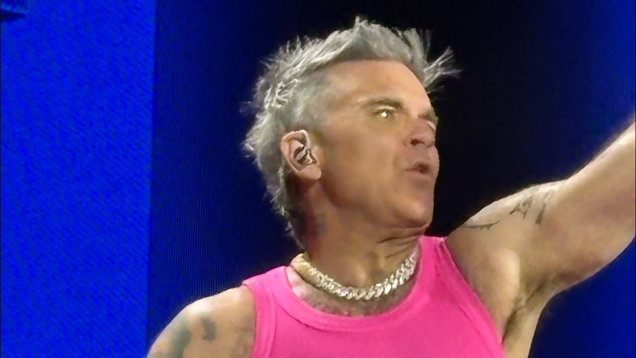 [4K] Robbie Williams Feel / Angel Live Stockholm Sweden 7th of August 2025 Britpop