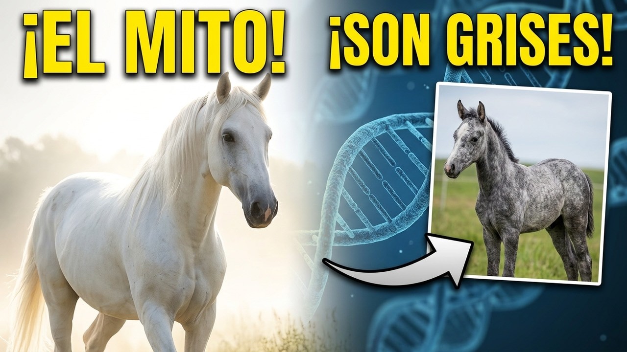 ¿Los caballos blancos NO EXISTEN? La verdad detrás del mito 🐎  🐎
