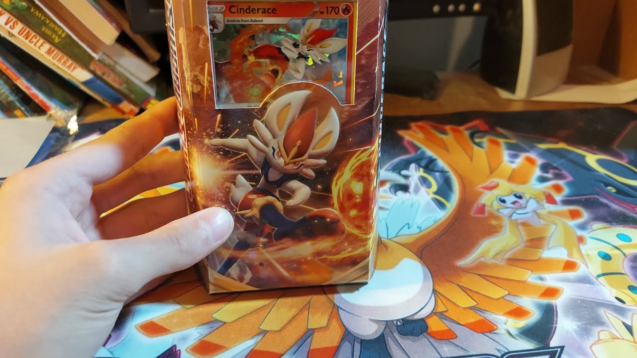 looking at the cinderace theme deck