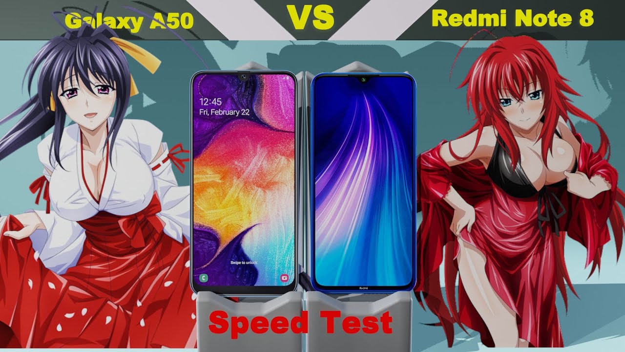 Redmi Note 8 vs Galaxy A50 compare. Speed test and gaming test.