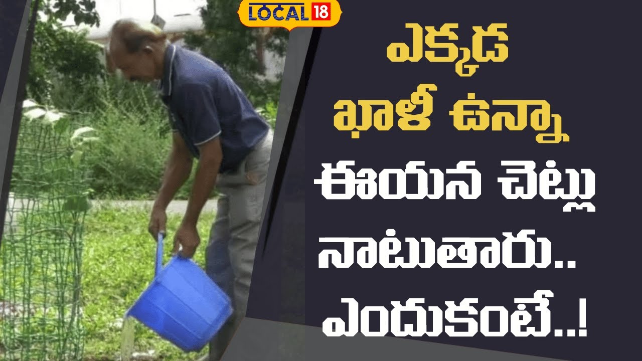 Tree Plantation Efforts |ఎక్కడ ఖాళీ ఉన్నా ఈయన చెట్లు నాటుతారు.. ఎందుకంటే..! | #local18v