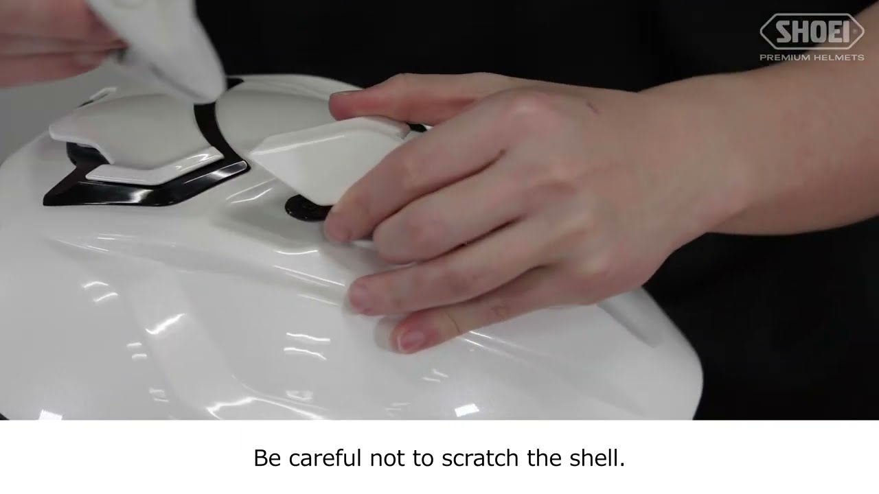[ SHOEI Official ] How to remove and attach the GT-Air3 top air outlets