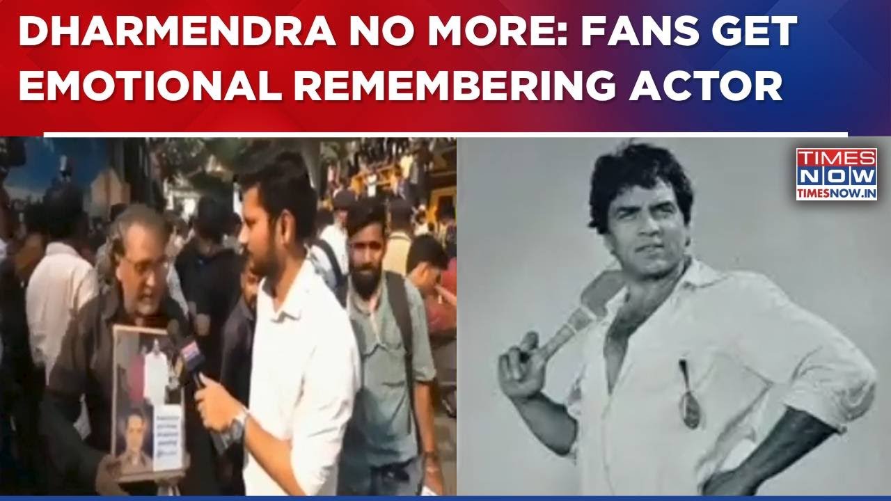 Dharmendra No More: Fans Gather Outside Crematorium, Get Emotional Remembering Legendary Actor-WATCH