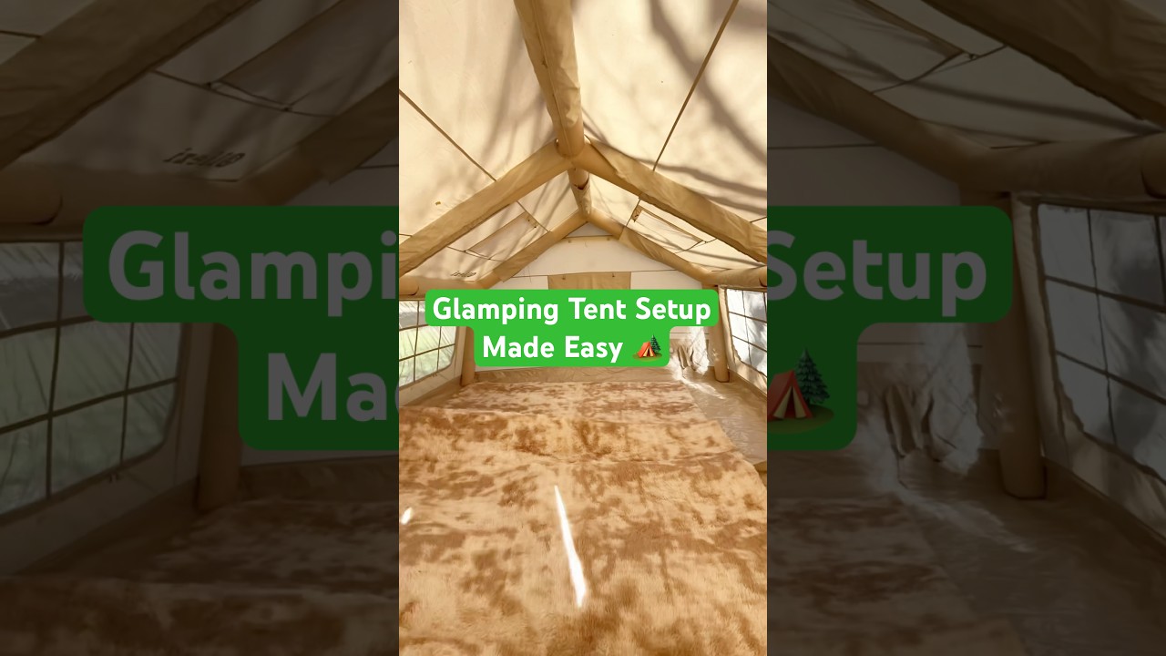 Inflatable tents are changing the camping game! Would you use one for your next trip? #glamping 🏕️