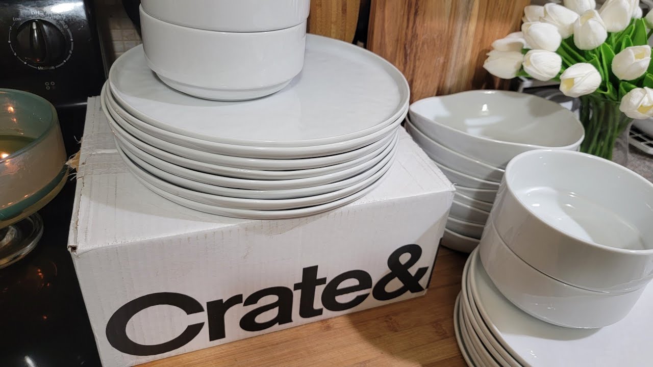 Crate & Barrel un-boxing (Mercer Dishes/Logan Bowls)