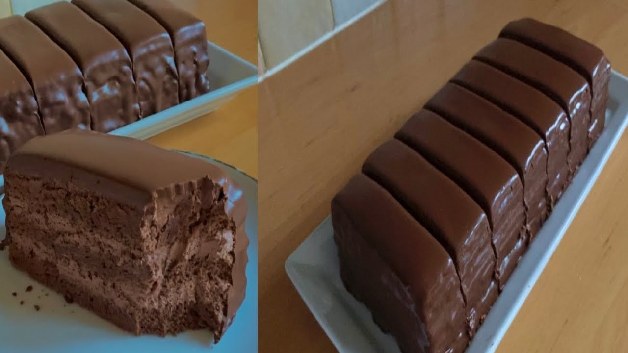 Chocolate Cream Cake Slices/chocolate mousse cake