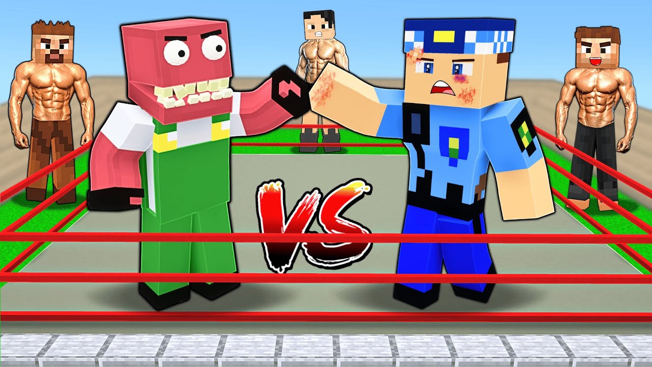 KEREM KOMİSER VE KORKUNÇ ÇÖPÇÜ RİNGE ÇIKTI, KAVGA ETTİ! 😱 - Minecraft