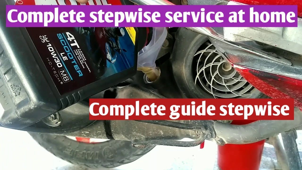 How to service your scooter at home||Easy and professional way||Step wise complete video