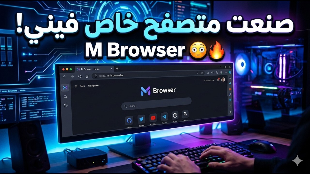 صنعت متصفح خاص فيني! 😳🔥 (M Browser)