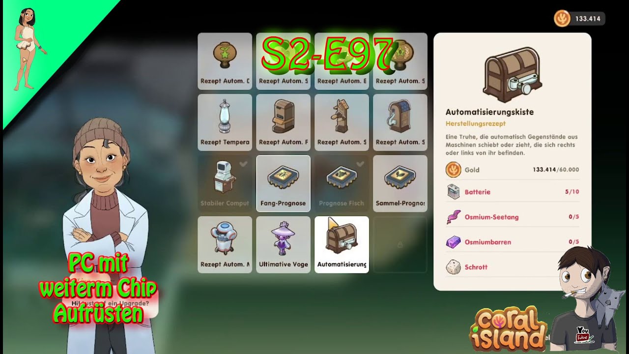 Coral Island S2 E97 PC mit weiterem chip aufrüsten...🖥️🖥️...