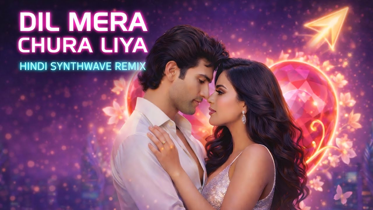 Dil Mera Chura Liya| दिल मेरा चुरा लिया| hindi love song| hindi synthwave song#hindiromanticsong 