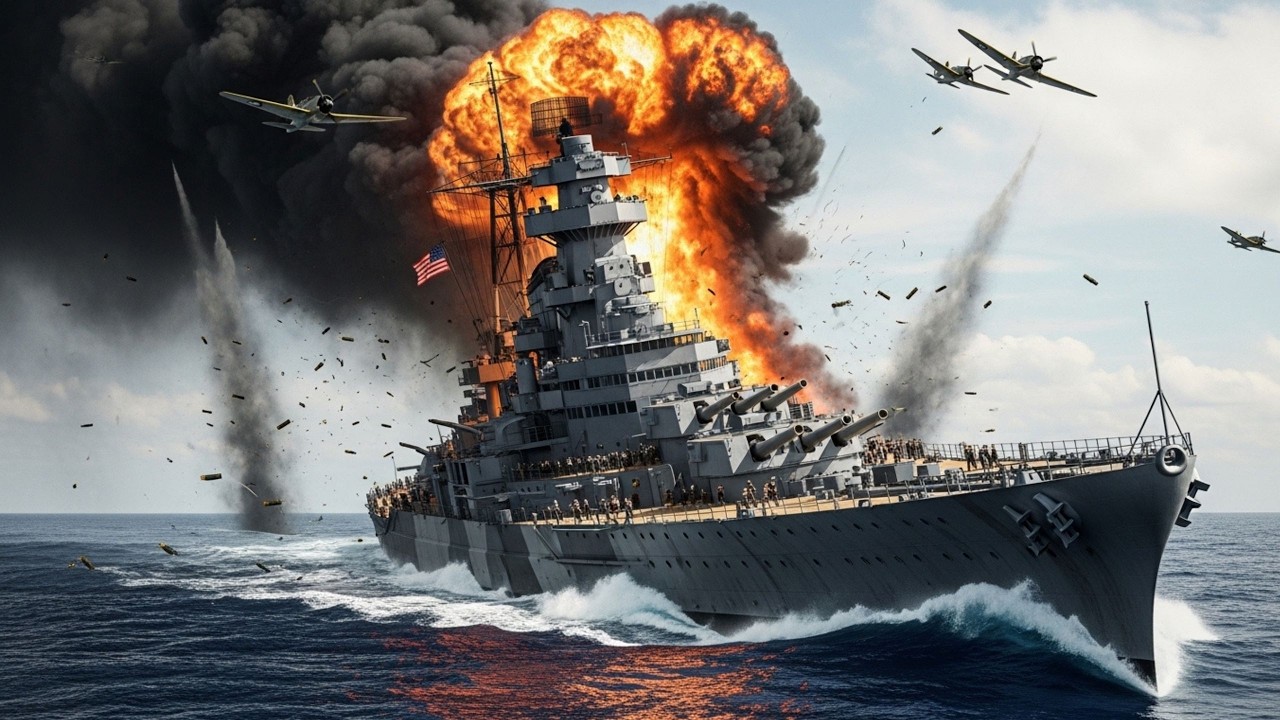 Iowa’s 16-Inch Guns Fired 2,700-Pound Shells from 24 Miles — Japan Was Powerless
