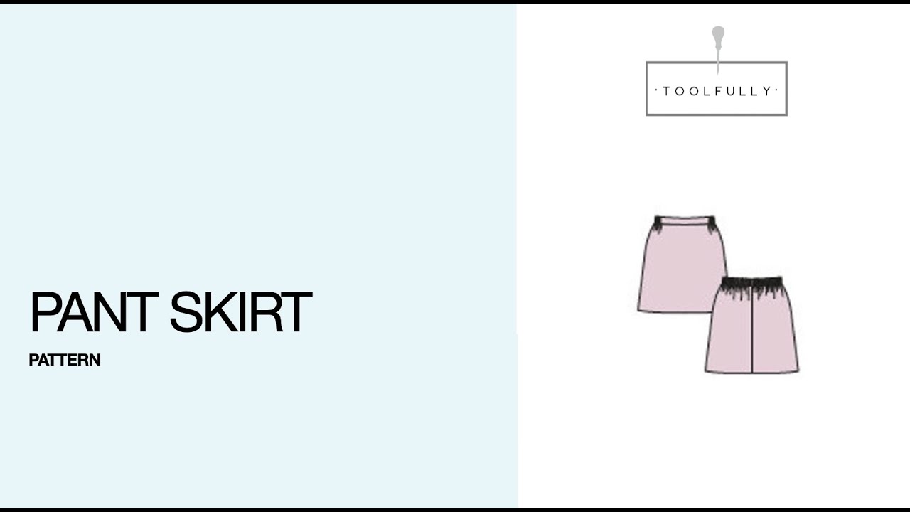 Pattern of a pants Skirt.